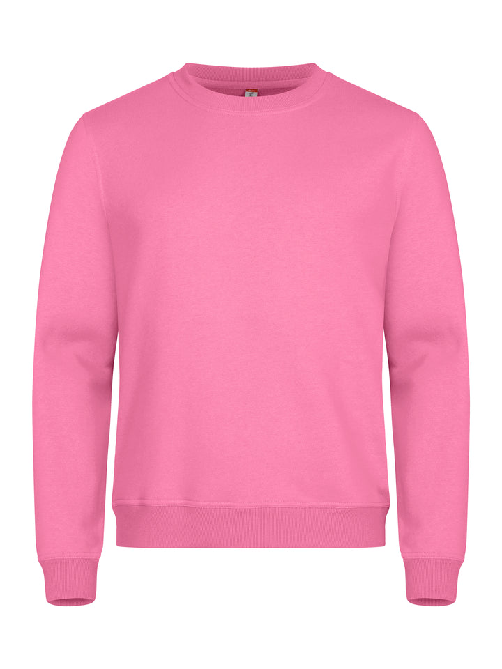 Collegegenser Clique Basic Roundneck Unisex – uten trykk – Rosa
