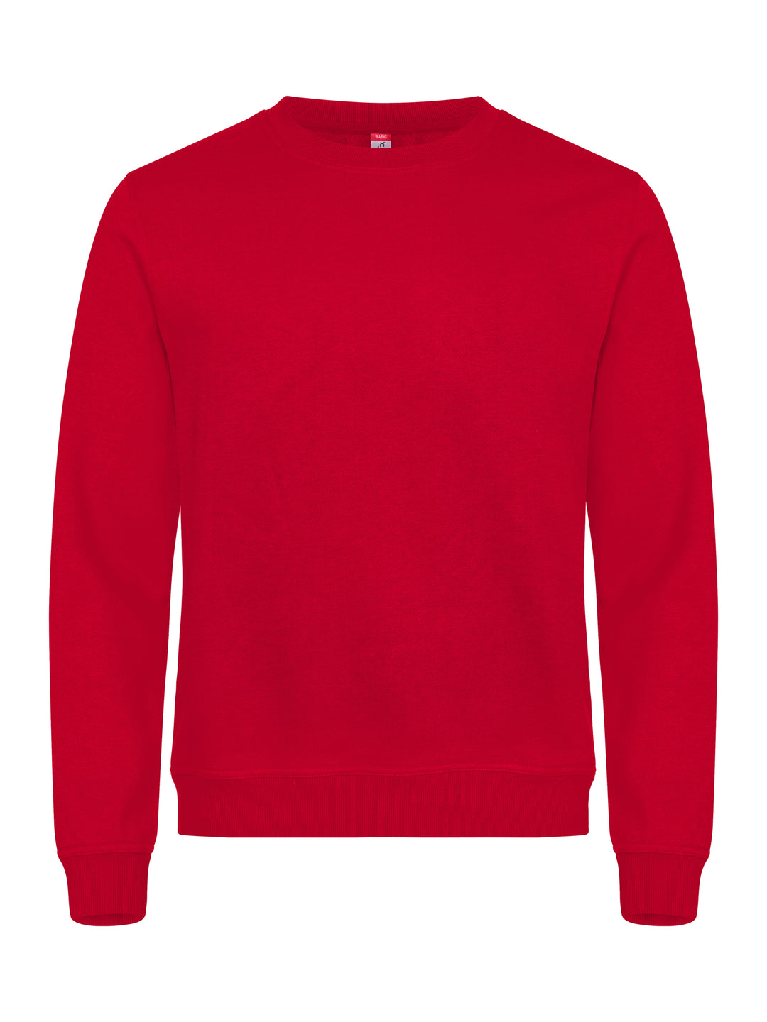 Collegegenser Clique Basic Roundneck Unisex – uten trykk – Rød