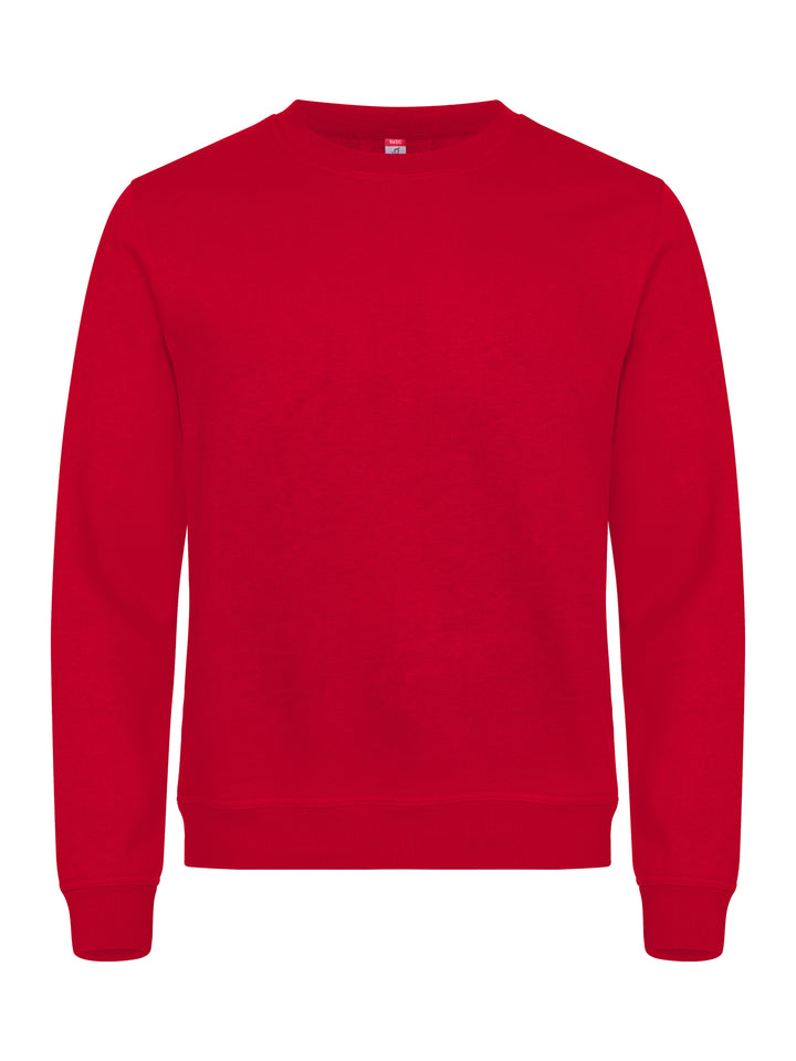 Collegegenser Clique Basic Roundneck Unisex – uten trykk – Rød