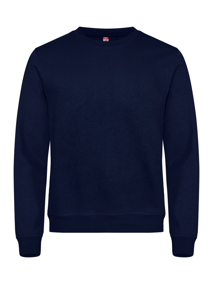 Collegegenser Clique Basic Roundneck Unisex – uten trykk – Marineblå