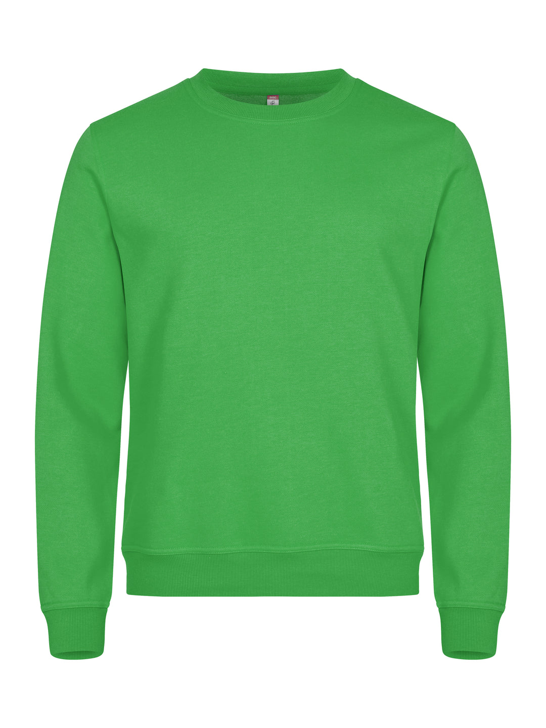 Collegegenser Clique Basic Roundneck Unisex – uten trykk – Eplegrønn
