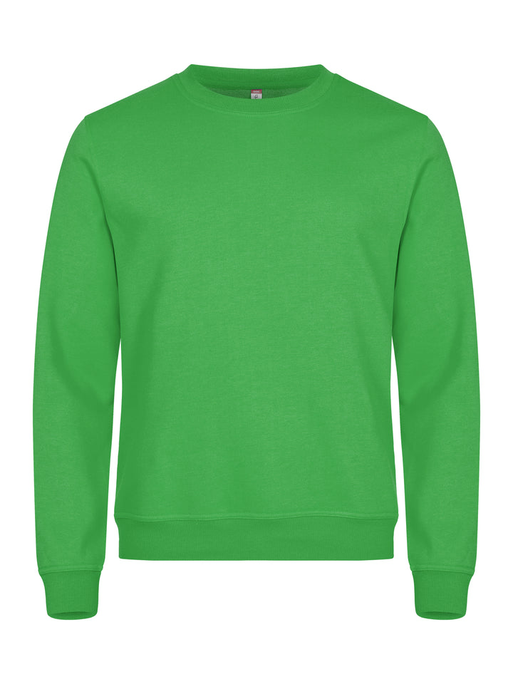 Collegegenser Clique Basic Roundneck Unisex – uten trykk – Eplegrønn