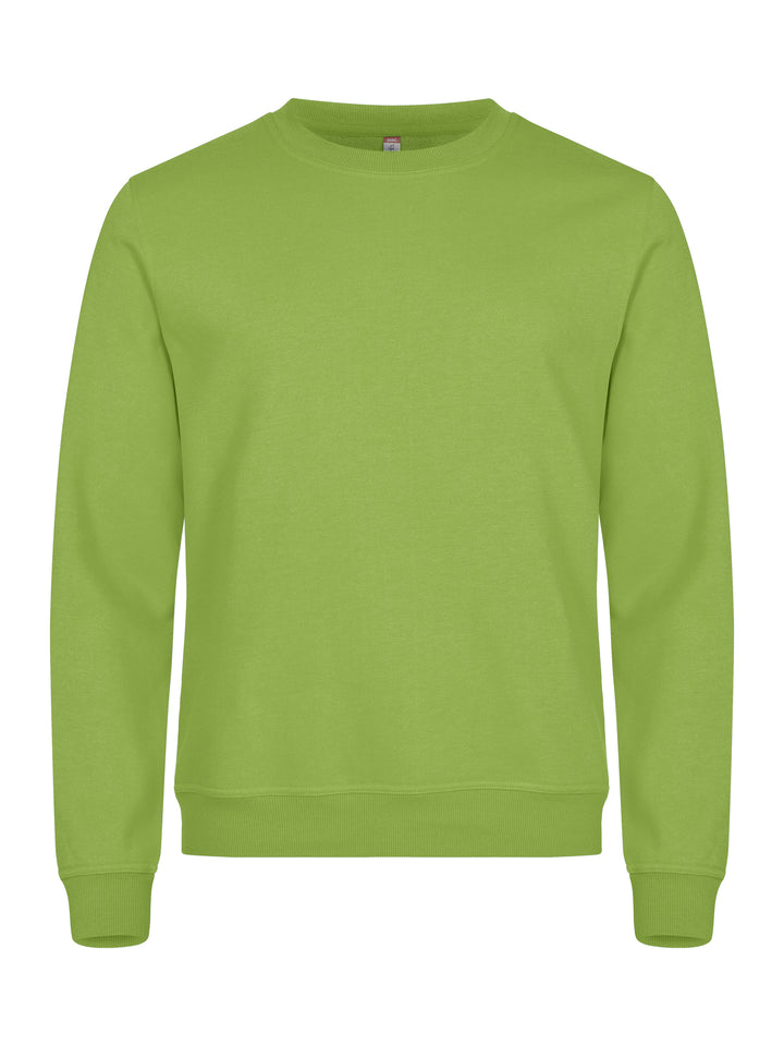 Collegegenser Clique Basic Roundneck Unisex – uten trykk – Lys grønn