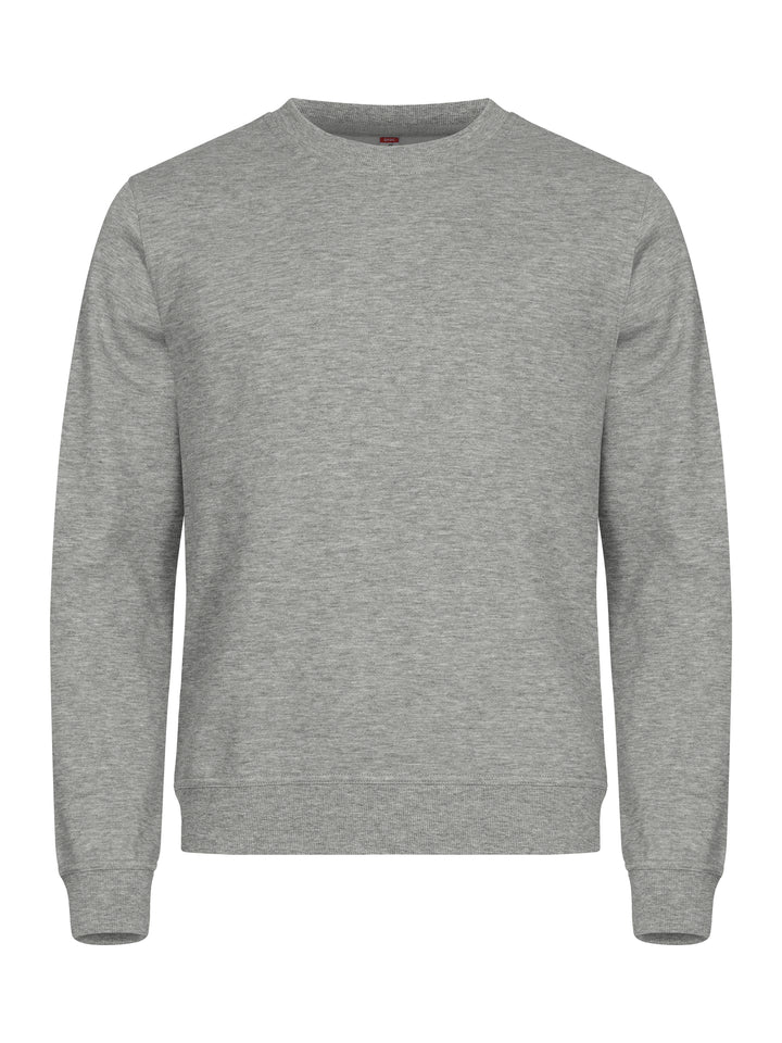 Collegegenser Clique Basic Roundneck Unisex – uten trykk – Gråmelert