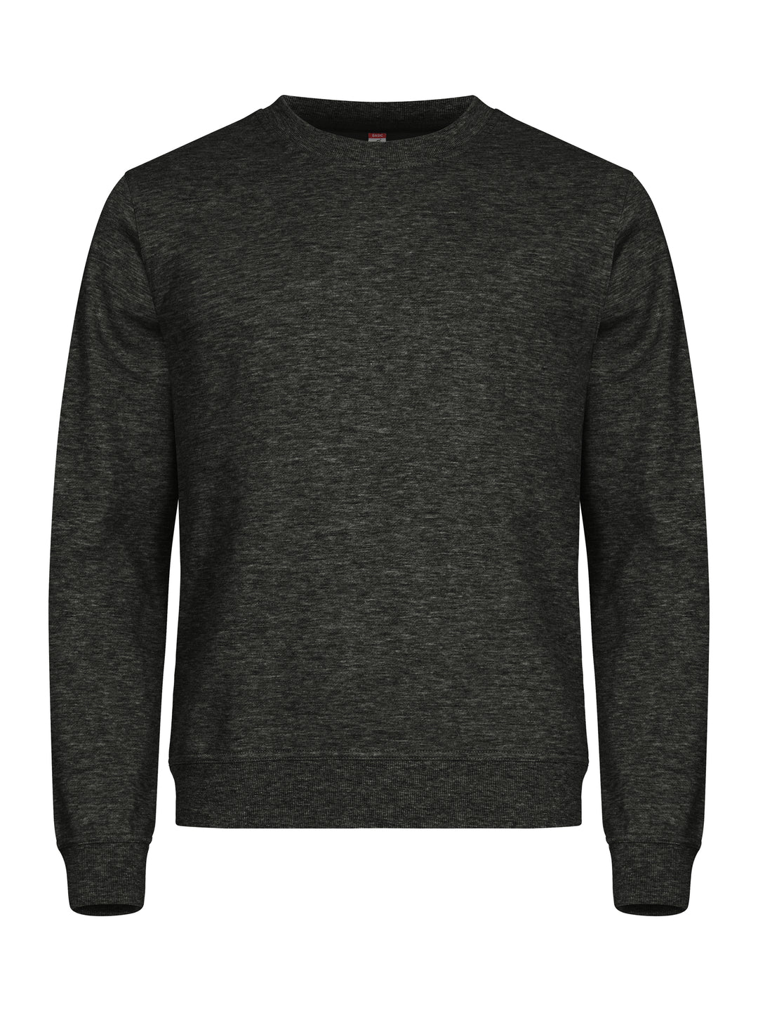 Collegegenser Clique Basic Roundneck Unisex – uten trykk – Antrasittmelert