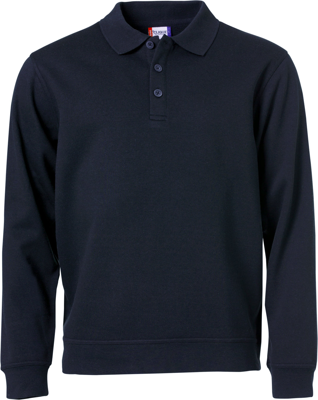 Collegegenser Clique Basic Polo Sweater Herre – uten trykk – Marineblå
