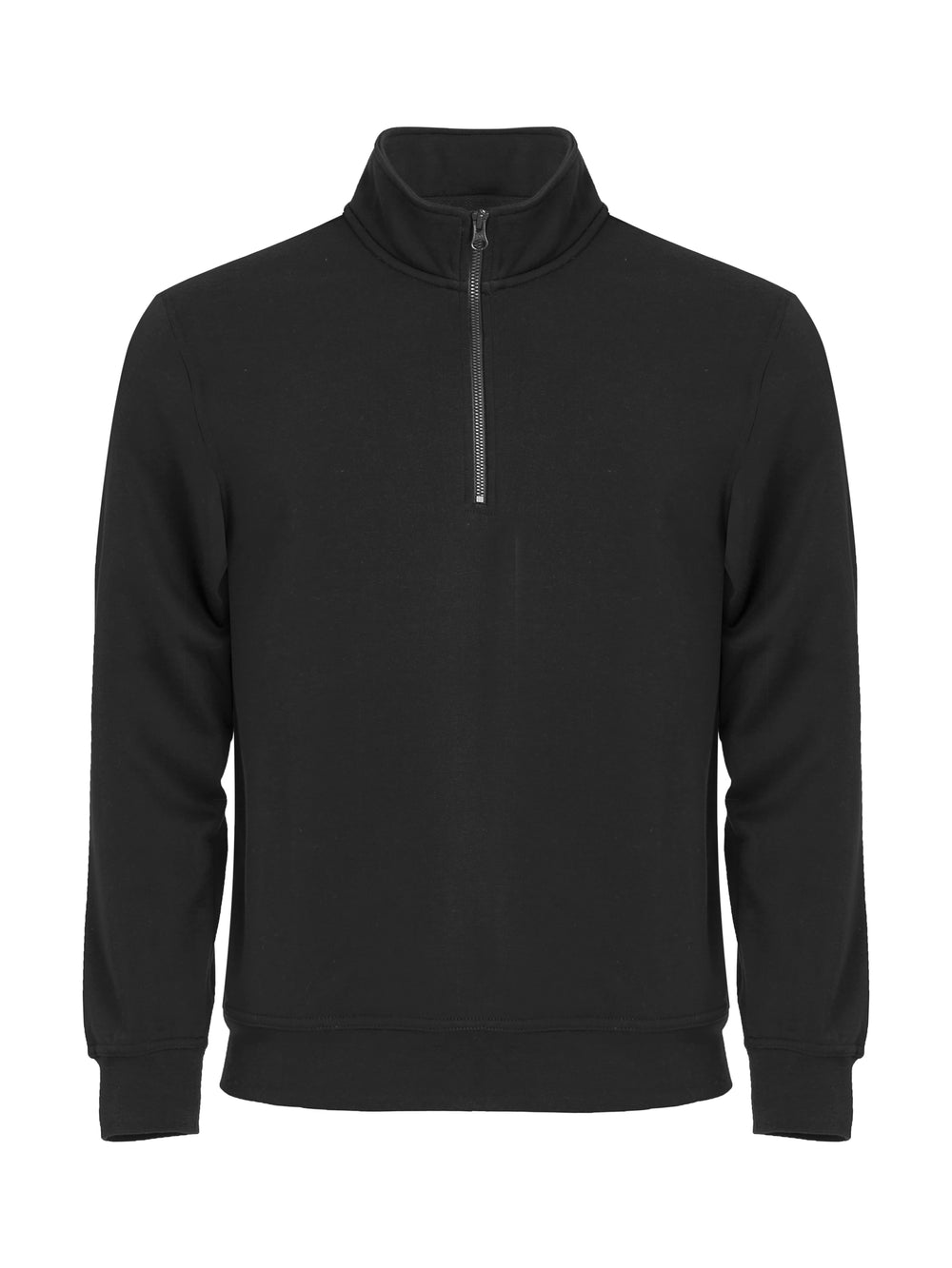 Collegegenser Clique Basic Half Zip Herre – uten trykk – Sort