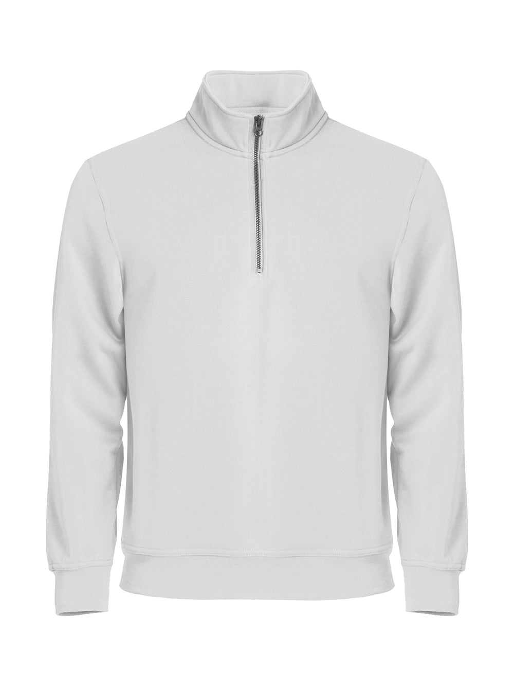 Collegegenser Clique Basic Half Zip Herre – uten trykk – Hvit