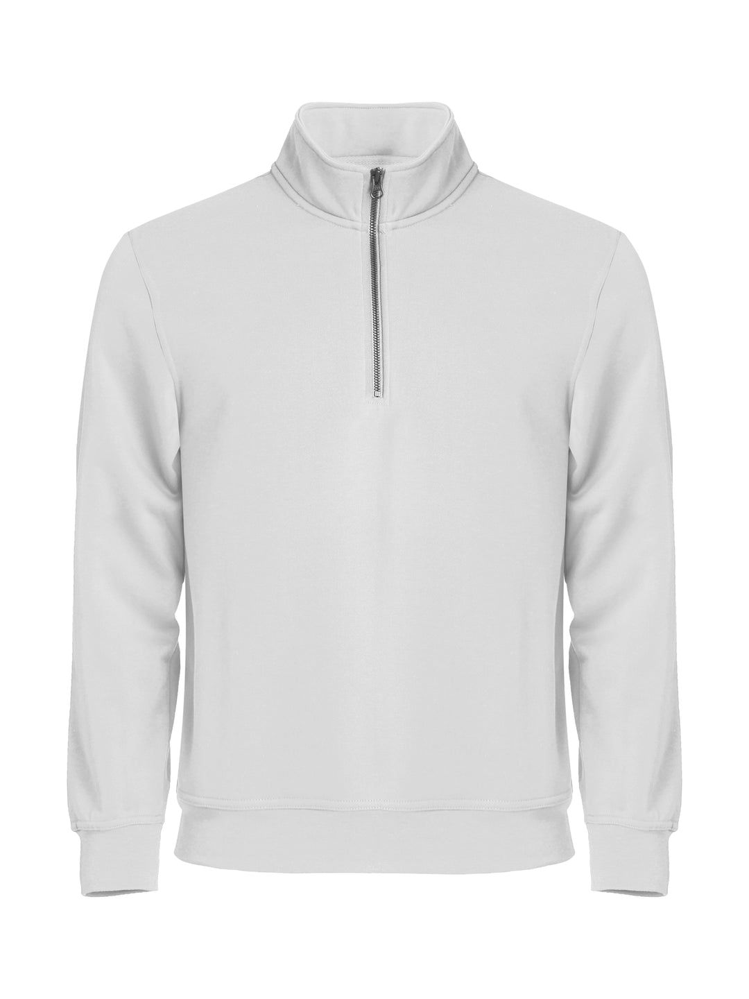 Collegegenser Clique Basic Half Zip Herre – uten trykk – Hvit