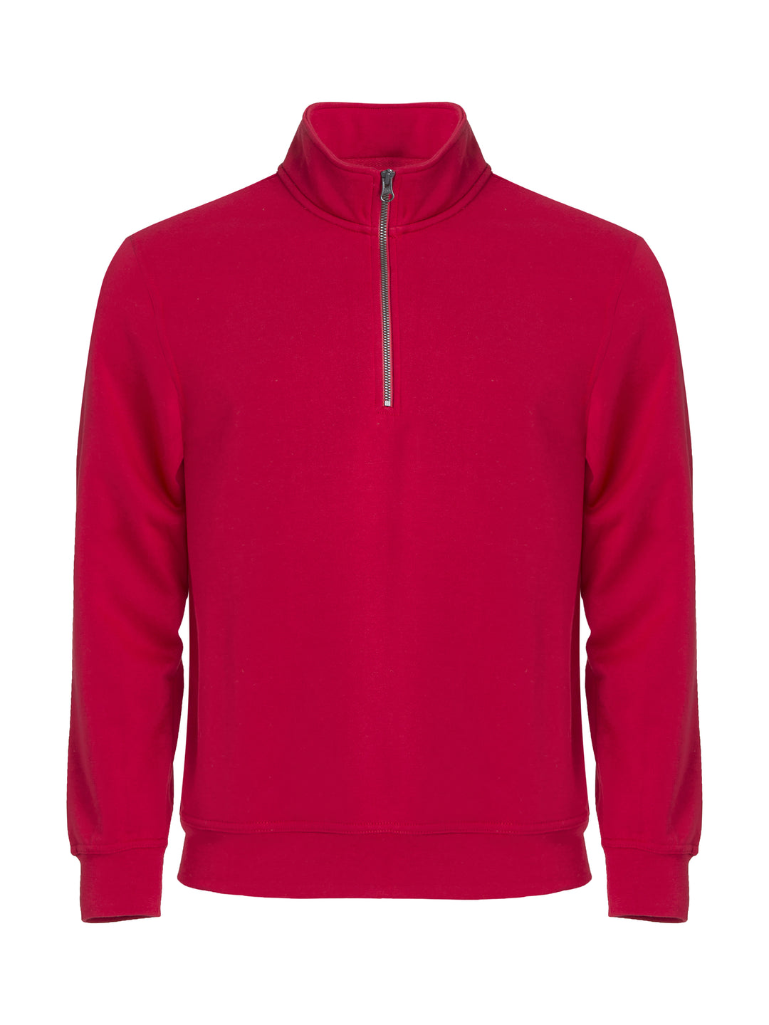 Collegegenser Clique Basic Half Zip Herre – uten trykk – Rød