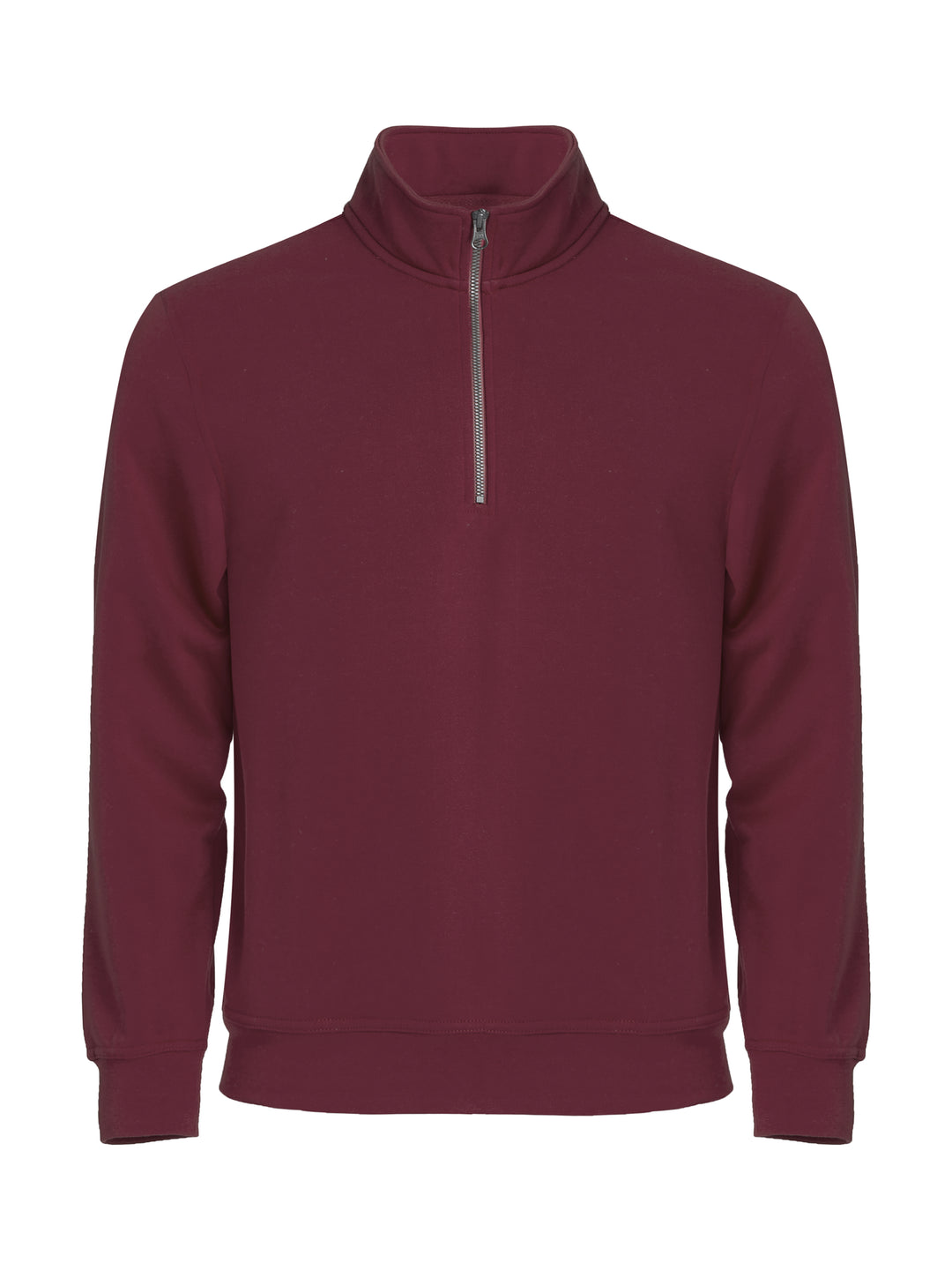 Collegegenser Clique Basic Half Zip Herre – uten trykk – Burgunder