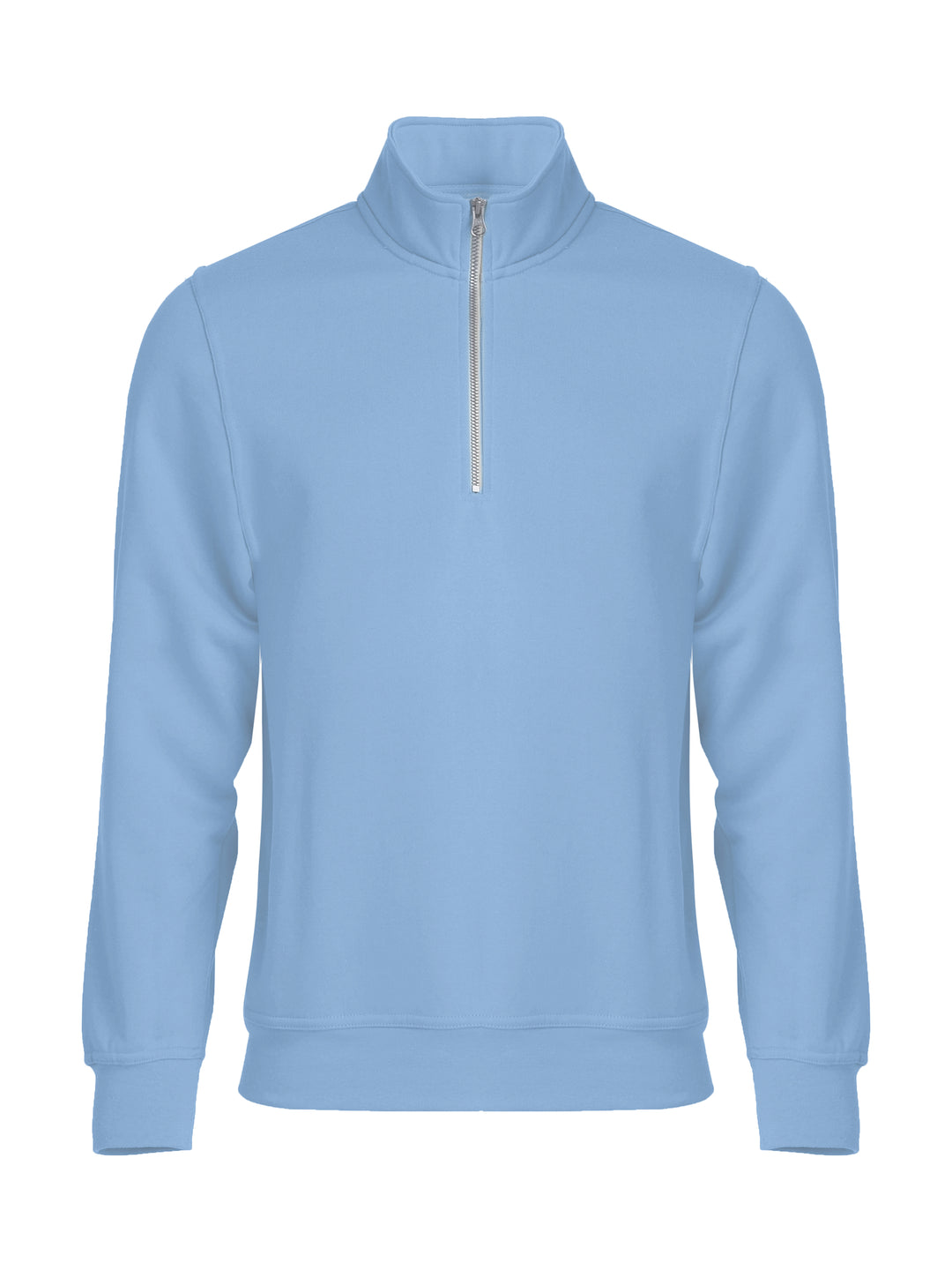 Collegegenser Clique Basic Half Zip Herre – uten trykk – Lys blå