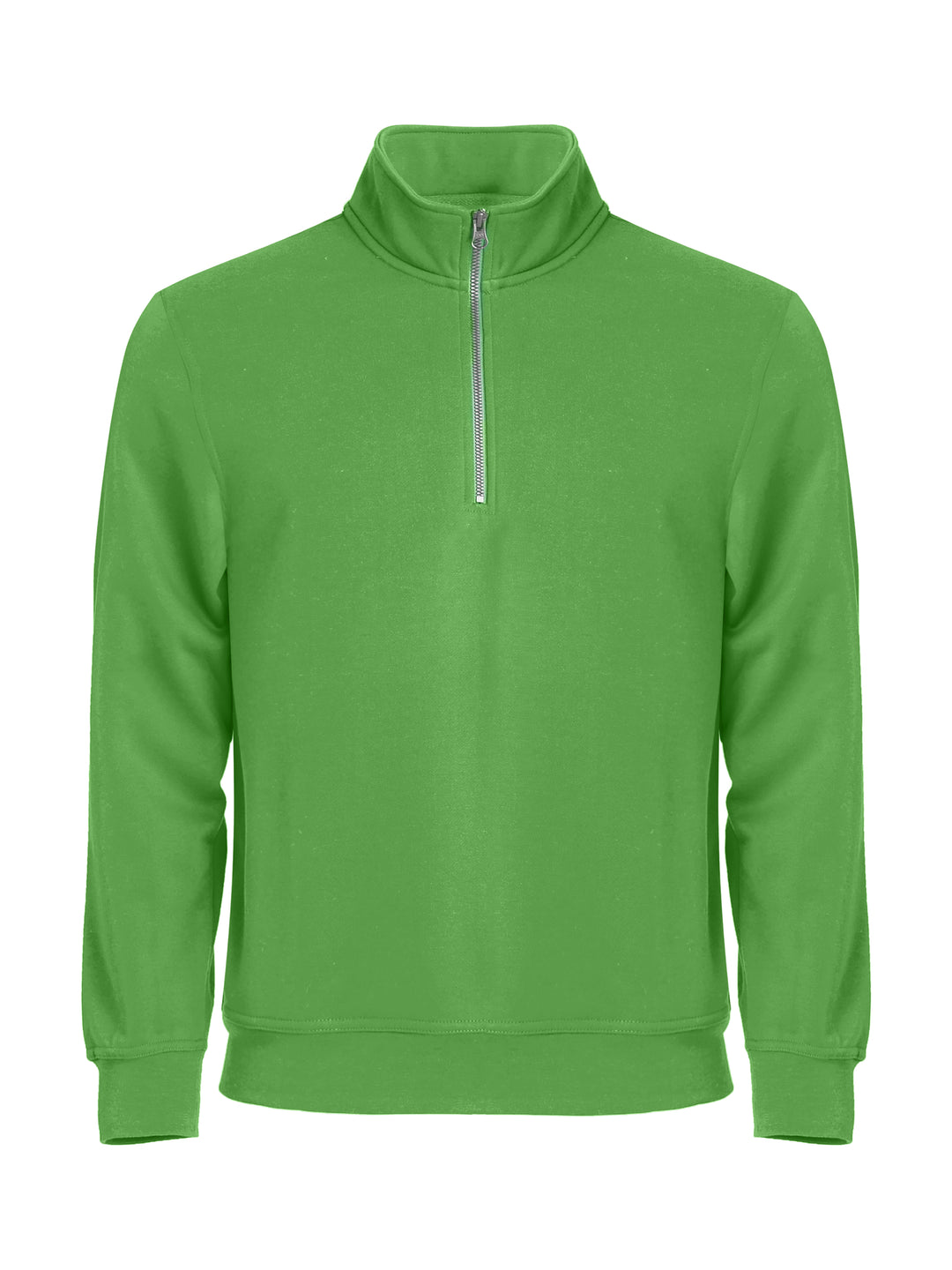 Collegegenser Clique Basic Half Zip Herre – uten trykk – Eplegrønn