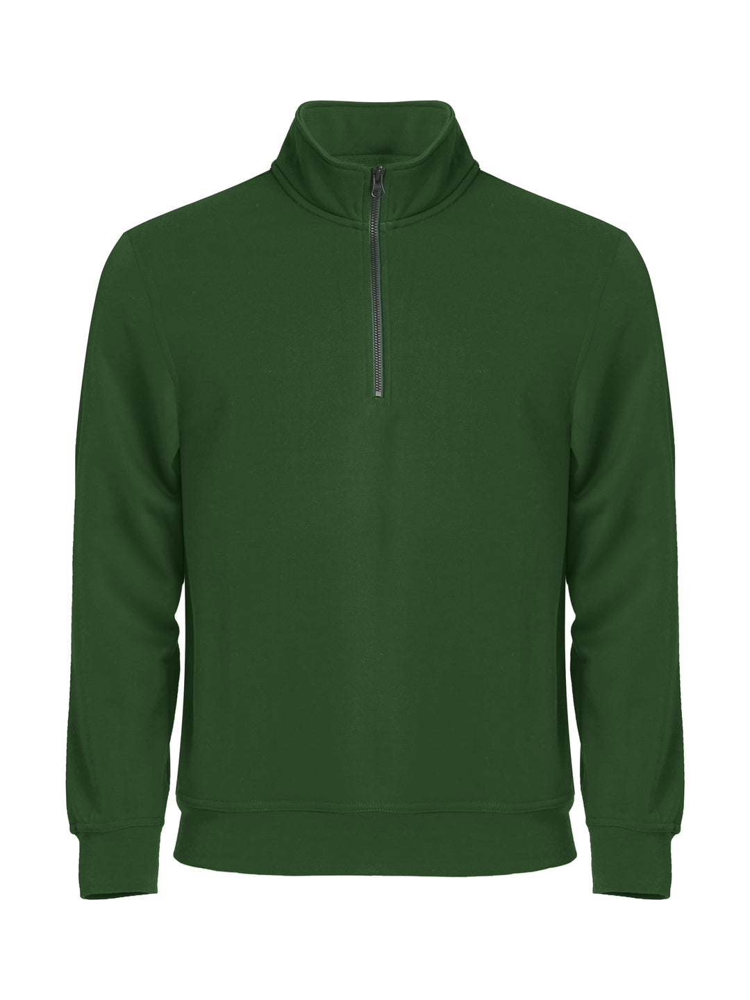 Collegegenser Clique Basic Half Zip Herre – uten trykk – Flaskegrønn