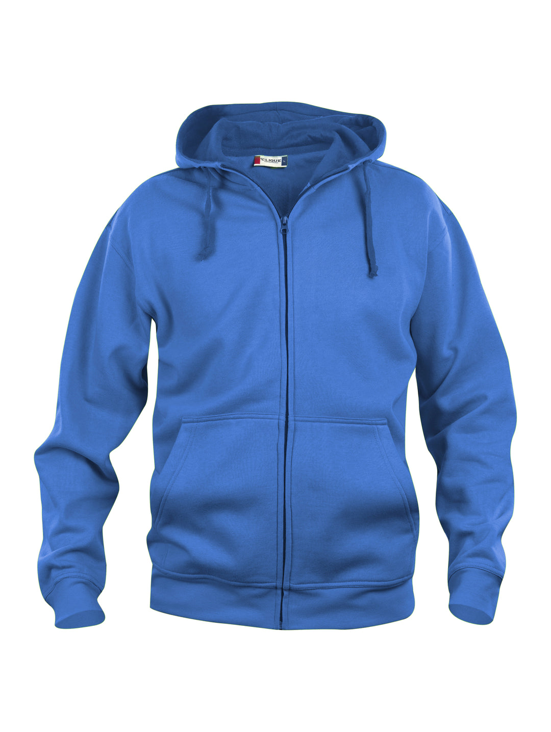 Hettejakke Clique Basic Hoody Full Zip Herre – uten trykk – Kongeblå