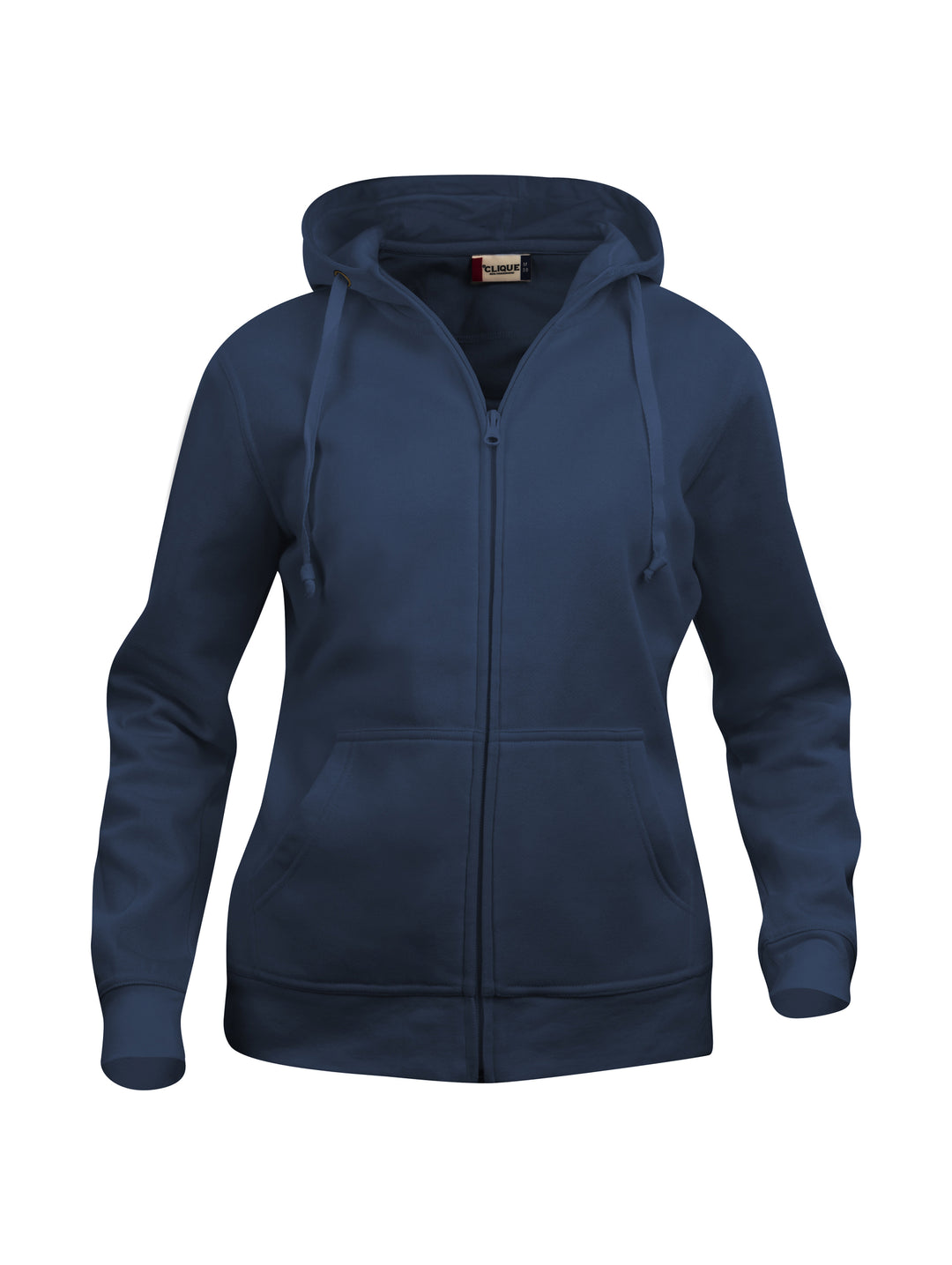 Hettejakke Clique Basic Hoody Full Zip Dame – uten trykk – Marineblå