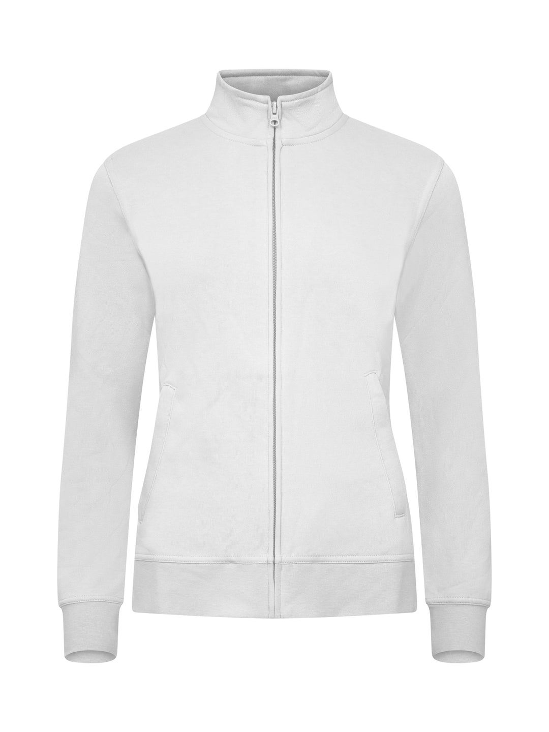 Collegejakke Clique Basic Cardigan Dame – uten trykk – Hvit