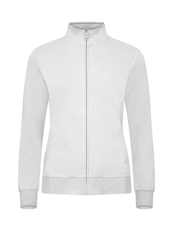 Collegejakke Clique Basic Cardigan Dame – uten trykk – Hvit