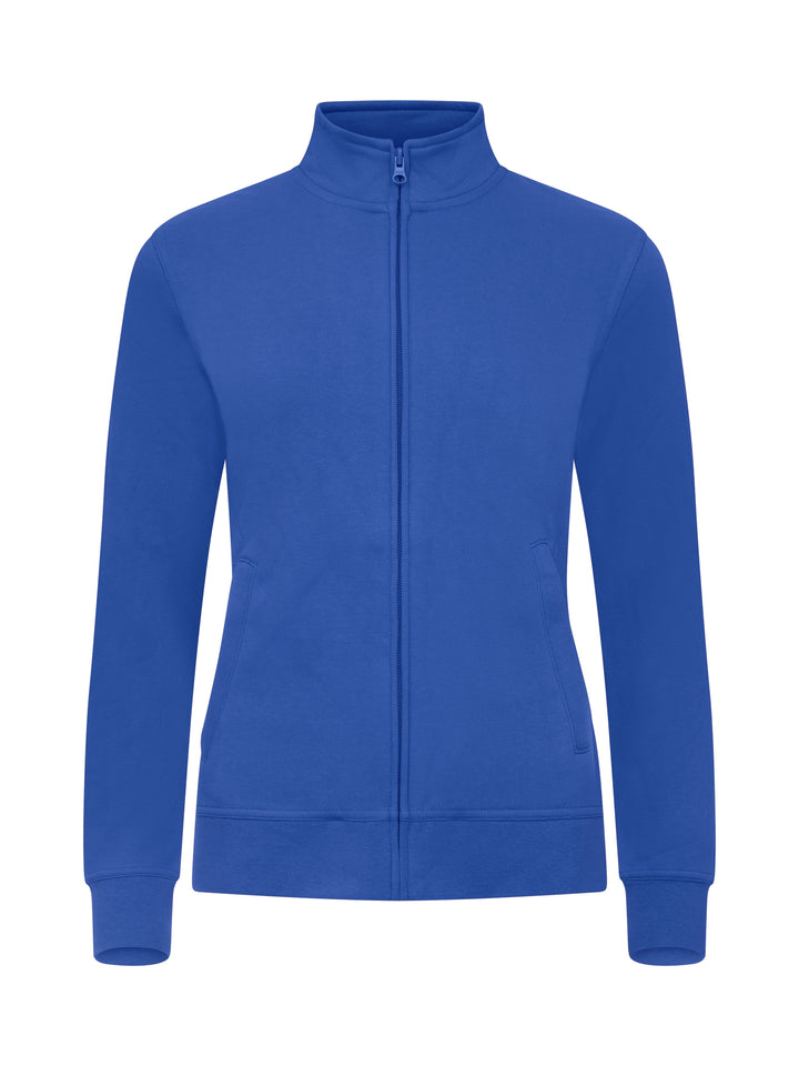 Collegejakke Clique Basic Cardigan Dame – uten trykk – Kongeblå
