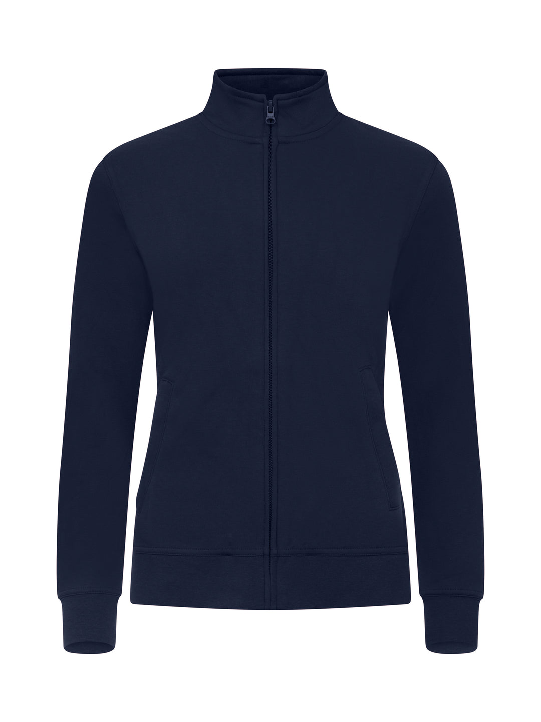 Collegejakke Clique Basic Cardigan Dame – uten trykk – Marineblå