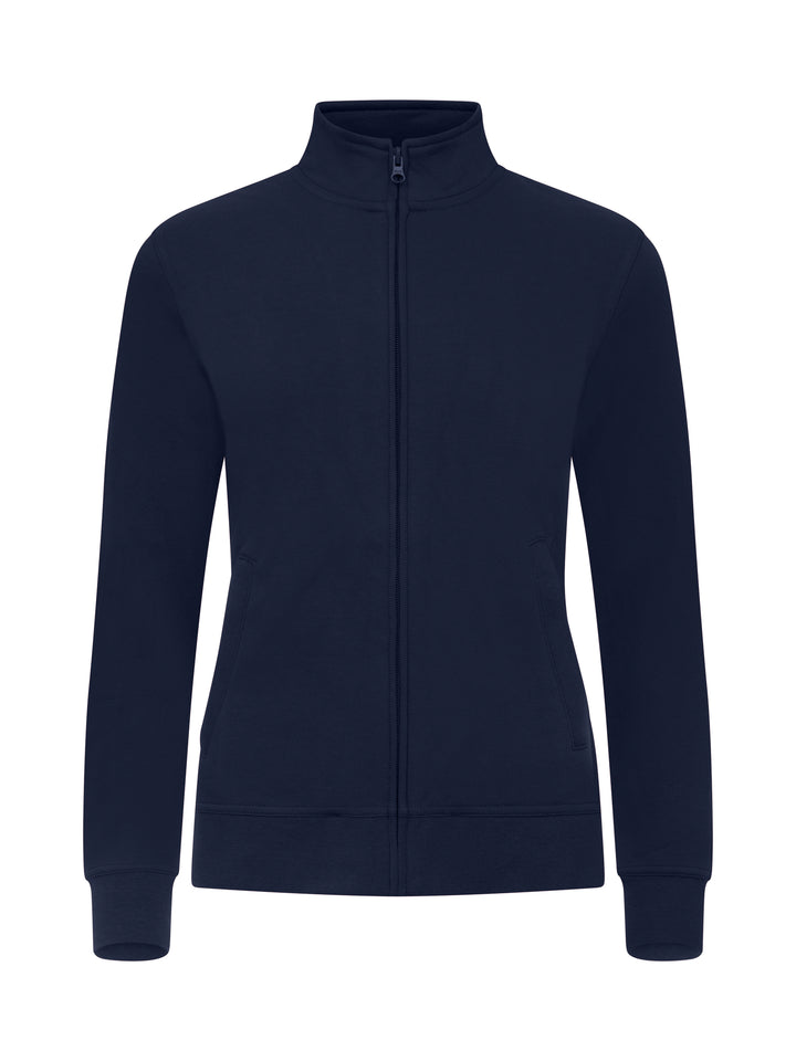 Collegejakke Clique Basic Cardigan Dame – uten trykk – Marineblå