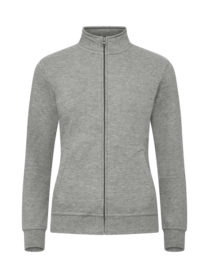 Collegejakke Clique Basic Cardigan Dame – uten trykk – Gråmelert