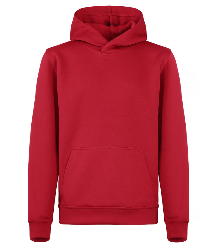 Hettegenser Clique Basic Active Hoody Junior – uten trykk – Rød