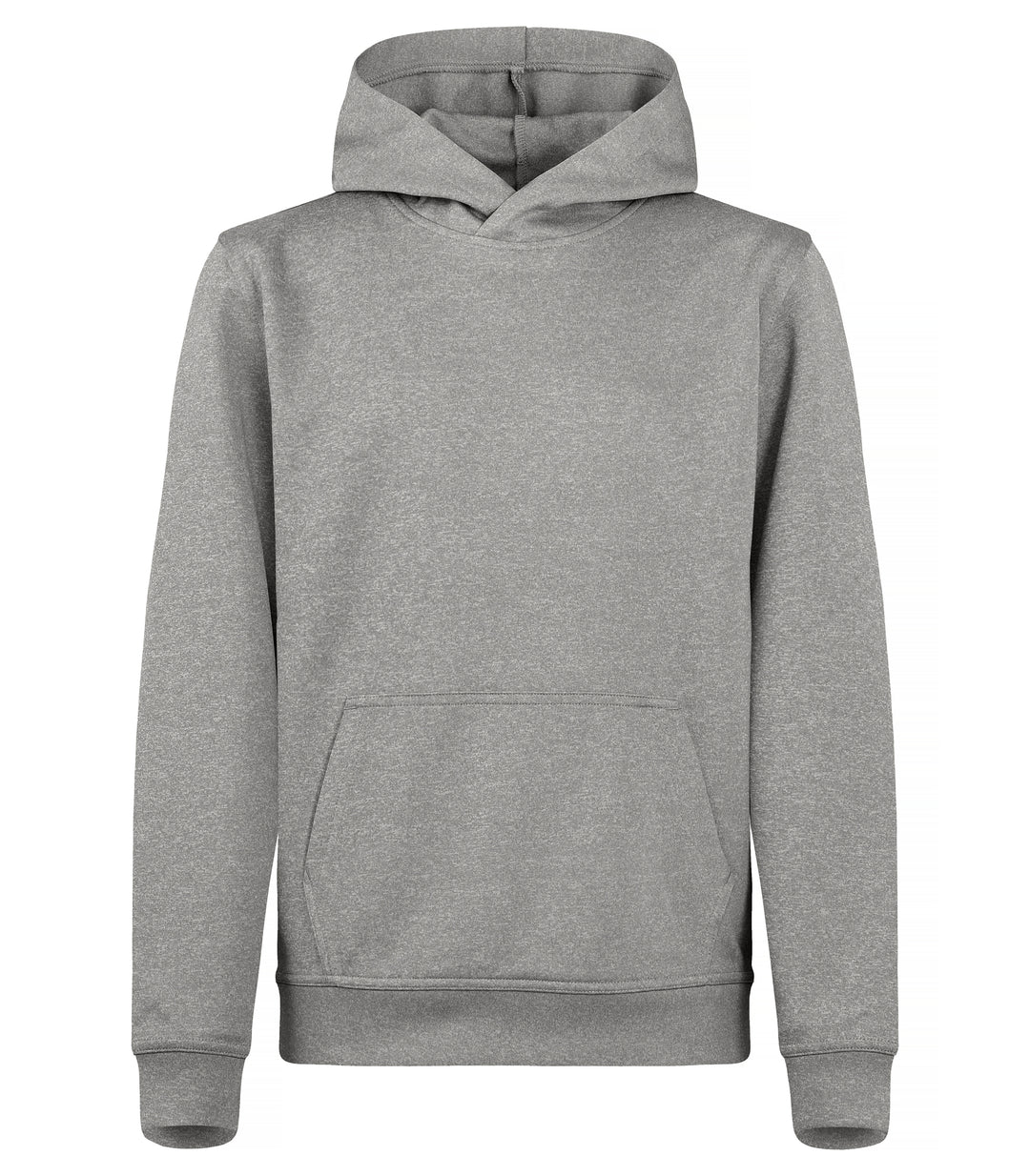 Hettegenser Clique Basic Active Hoody Junior – uten trykk – Gråmelert
