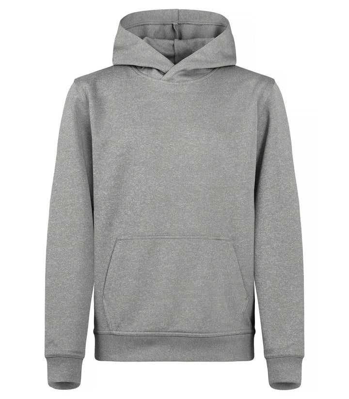 Hettegenser Clique Basic Active Hoody Junior – uten trykk – Gråmelert