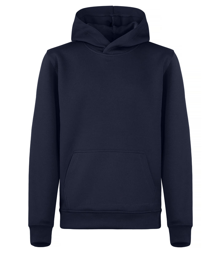 Hettegenser Clique Basic Active Hoody Junior – uten trykk – Marineblå