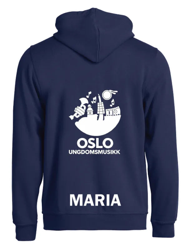 Hettegenser Basic Unisex Oslo Ungdomsmusikk bak