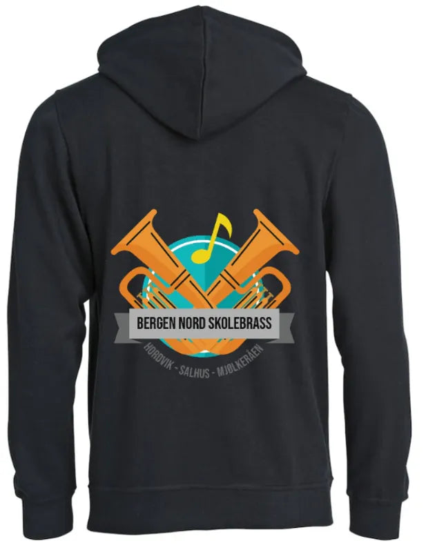 Hettegenser Unisex Bergen Nord skolebrass
