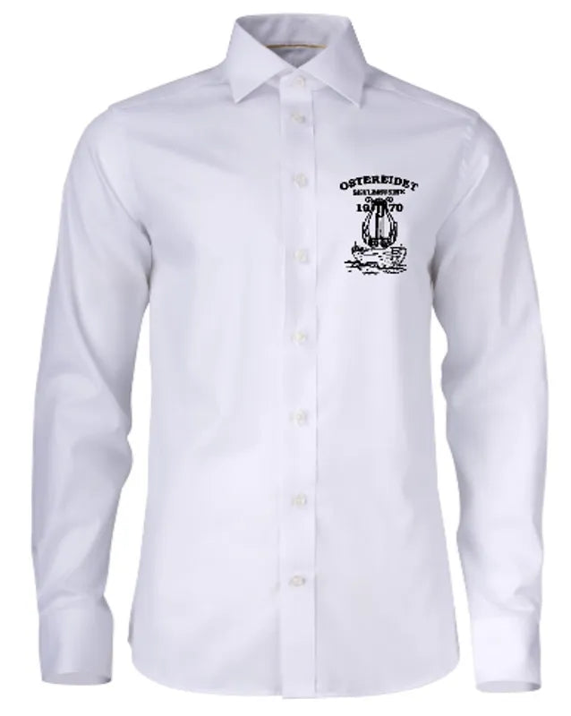 Skjorte Herre Slim Fit Yellow Bow 50 Ostereidet Skulemusikk foran