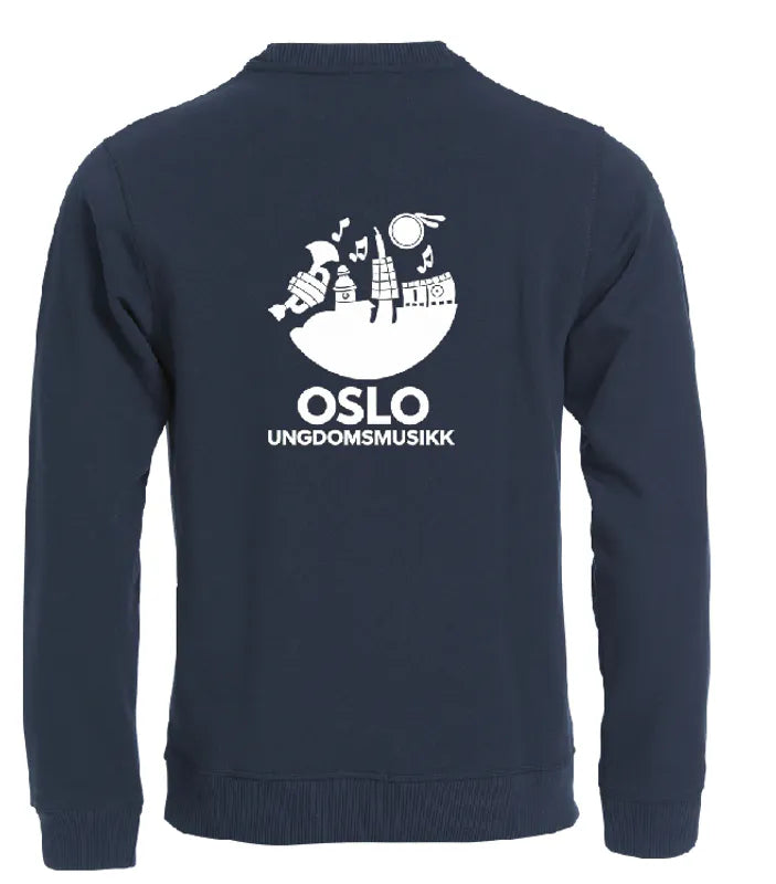 Rundhalset Genser Unisex Oslo Ungdomsmusikk bak