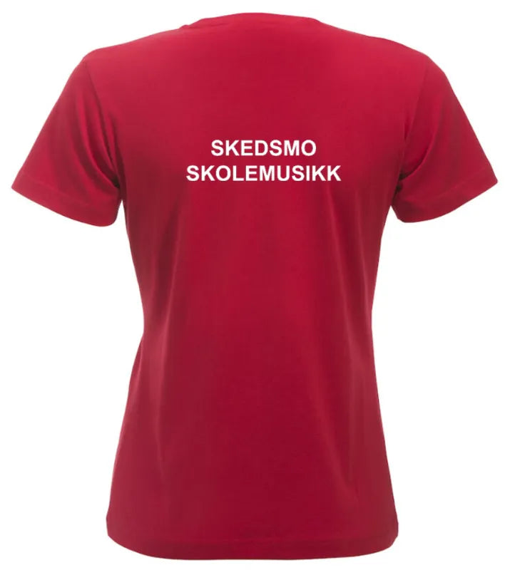 T-skjorte Dame Skedsmo Skolemusikk
